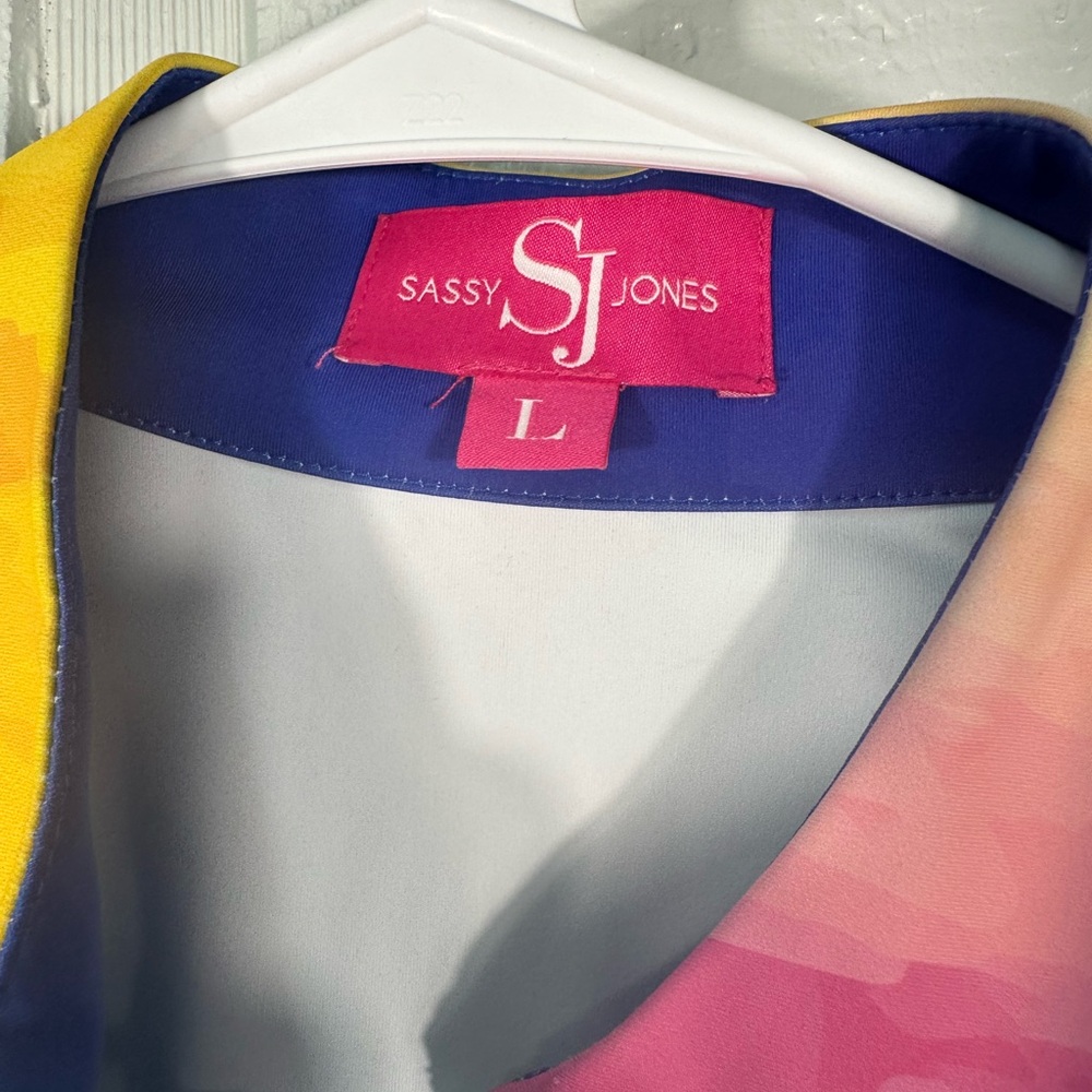 Sassy Jones Women’s Long Sleeve Full Zip Multicolor Jacket  Size Large EUC - Picture 5 of 7